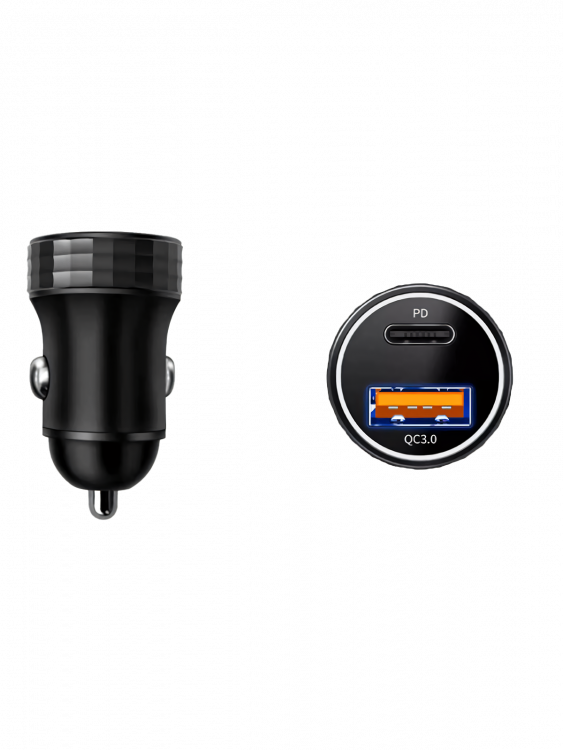 TDS TS-CAU72 ЗУ авто USB (QC3.0 + PD20W,3000mA)